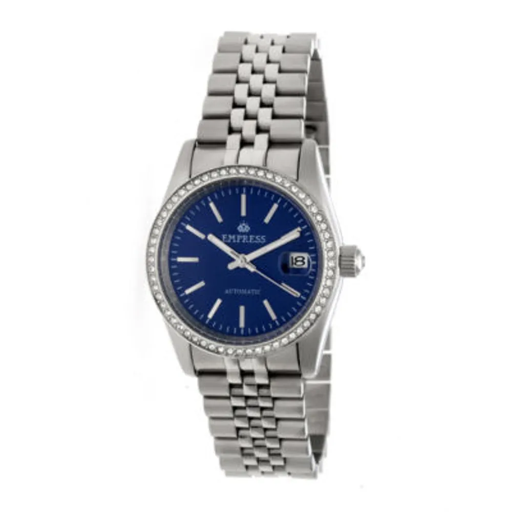 Empress Womens Silver Tone Stainless Steel Bracelet Watch Empem1504