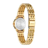 Citizen Quartz Womens Gold Tone Stainless Steel Bracelet Watch Eq0603-59f