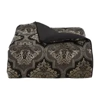 Queen Street Willow 4-Pc. Damask And Scroll Heavyweight Comforter Set