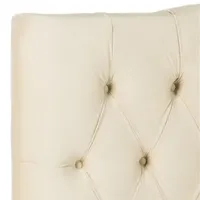 Axel Polyester Upholstered Tufted Nailhead Trim Headboard