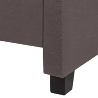 Theron Upholstered Bed w/nail-head trim