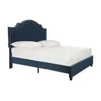 Theron Velvet Upholstered Bed