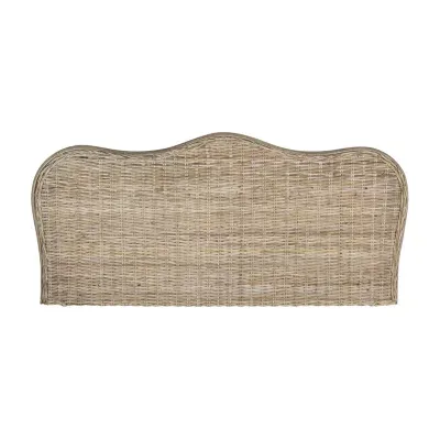 Imelda Upholstered Rattan Headboard