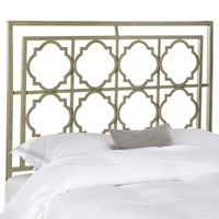 Silva French Silver Metal Headboard