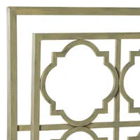 Silva French Silver Metal Headboard