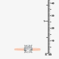 Classic Collection Womens 1 CT. T.W. Natural White Diamond 10K Rose Gold Round Solitaire Engagement Ring