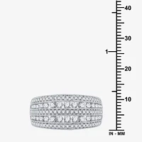 1 CT.T.W. Natural Diamond 10K White Gold Anniversary Ring