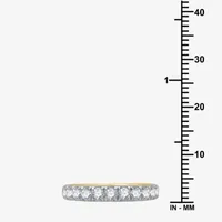 (H-I / I1) 3MM 1 CT. T.W. Lab Grown White Diamond 10K Gold Wedding Band