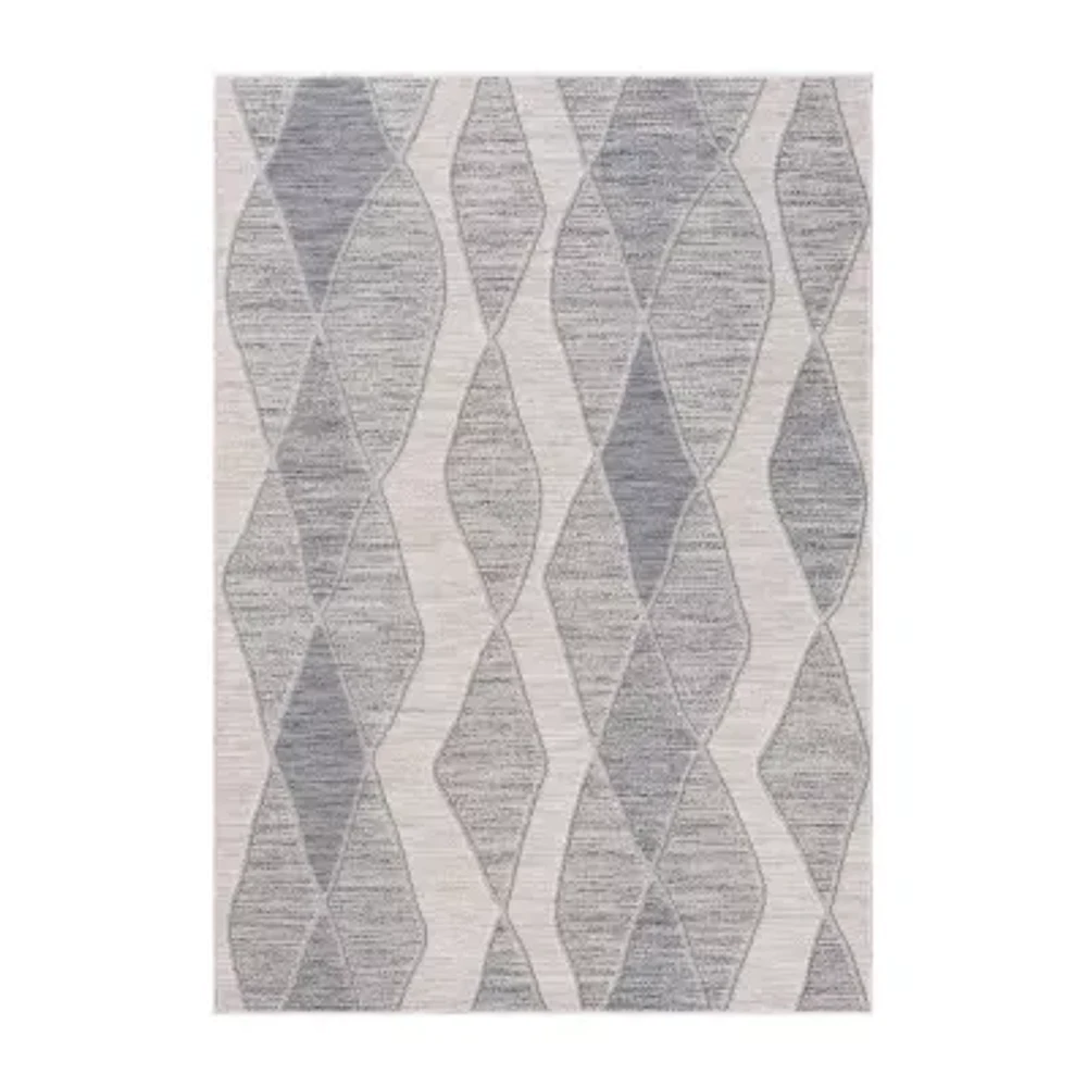 Winona Geometric PET Yarn Indoor Outdoor Rectangular Area Rug