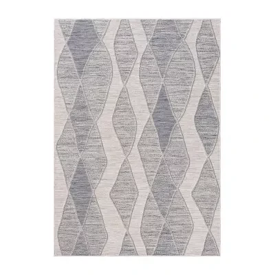 Winona Geometric PET Yarn Indoor Outdoor Rectangular Area Rug