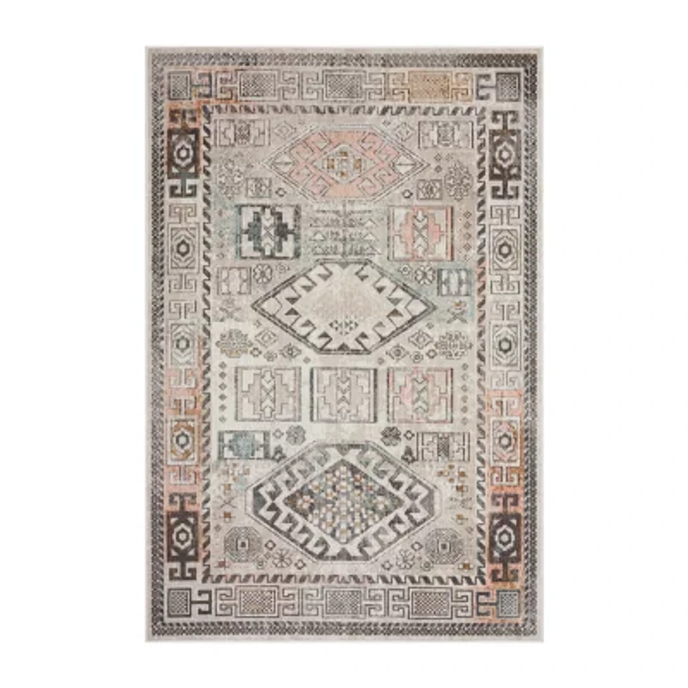 Anica Southwestern Geometric Indoor Outdoor Rectangular Area Rug