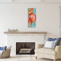 Stupell Industries Bold Abstract Flamingo Painting Canvas Art