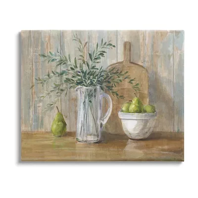 Stupell Industries Rustic Pears Still Life Canvas Art