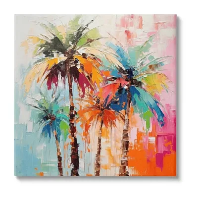 Stupell Industries Abstract Palm Tree Painting Canvas Art