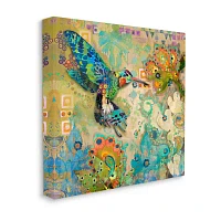 Stupell Industries Boho Hummingbird Pattern Canvas Art