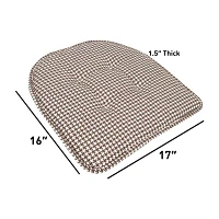 Sweet Home Collection Houndstooth Stitch Dining Cushions