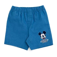 Disney Baby Boys 2-pc. Mickey Mouse Short Set