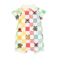 Baby Boys 2-pc. Short Sleeve Sesame Street Romper