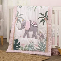 Nojo Elephant Princess 4-pc. Crib Bedding Set