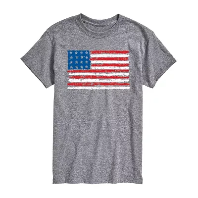 Mens Short Sleeve Americana Graphic T-Shirt