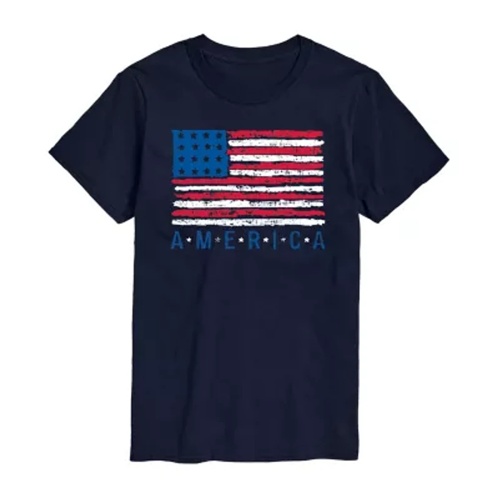 Mens Short Sleeve Americana Graphic T-Shirt