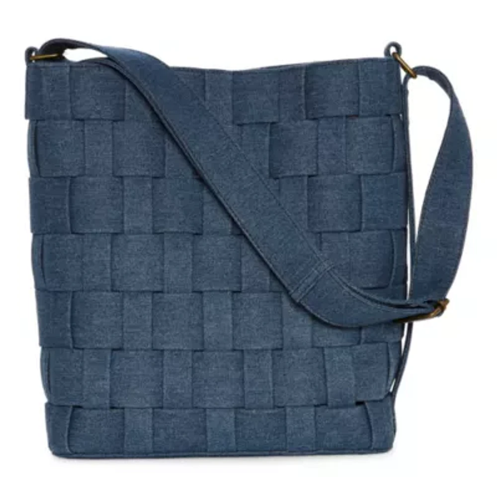 a.n.a Cynthia Woven Bucket Bag