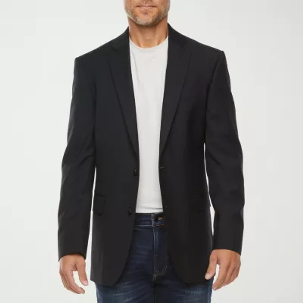 Stafford Coolmax All Season Mens Stretch Fabric Regular Fit Sport Coat