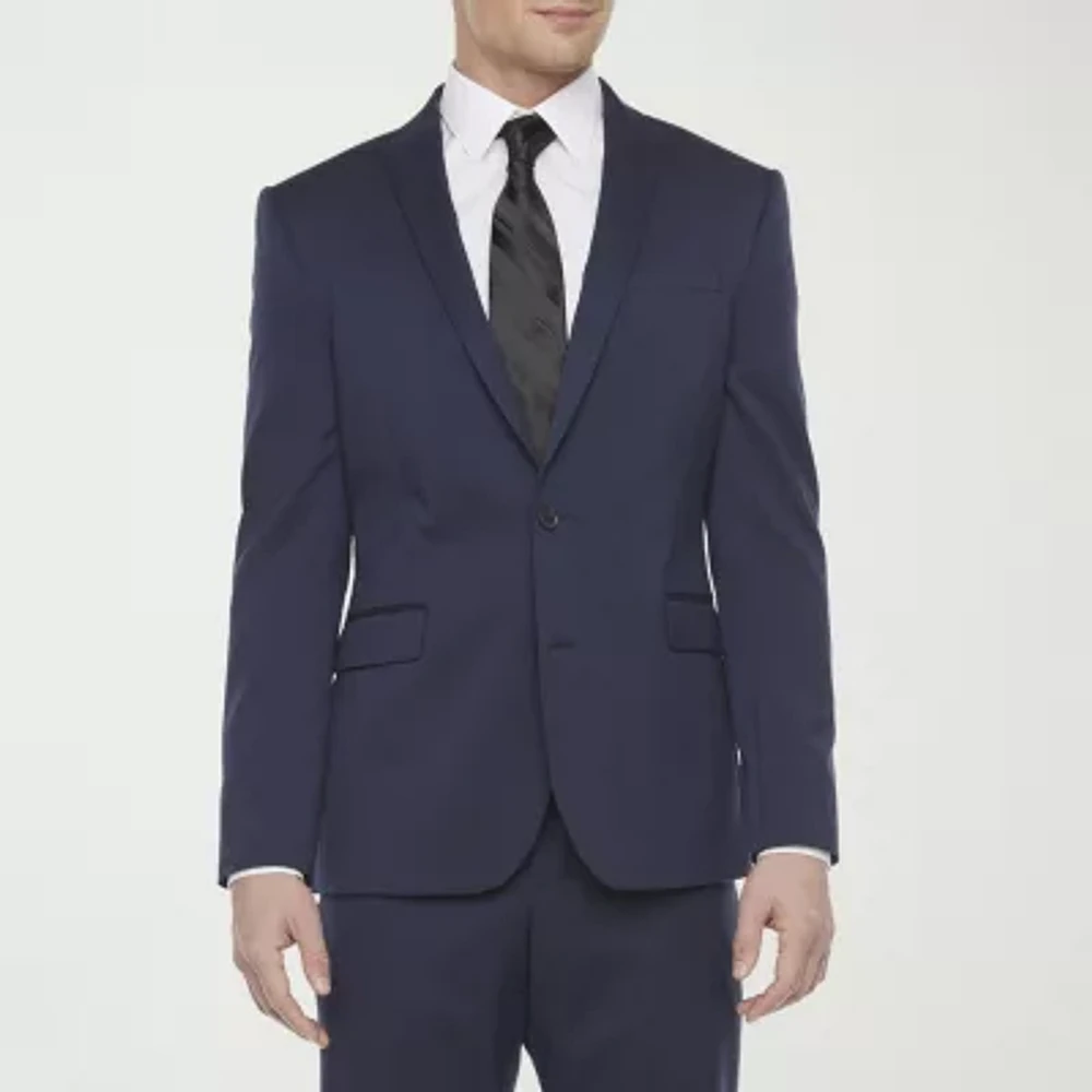 J. Ferrar Mens Stretch Fabric Slim Fit Suit Jacket