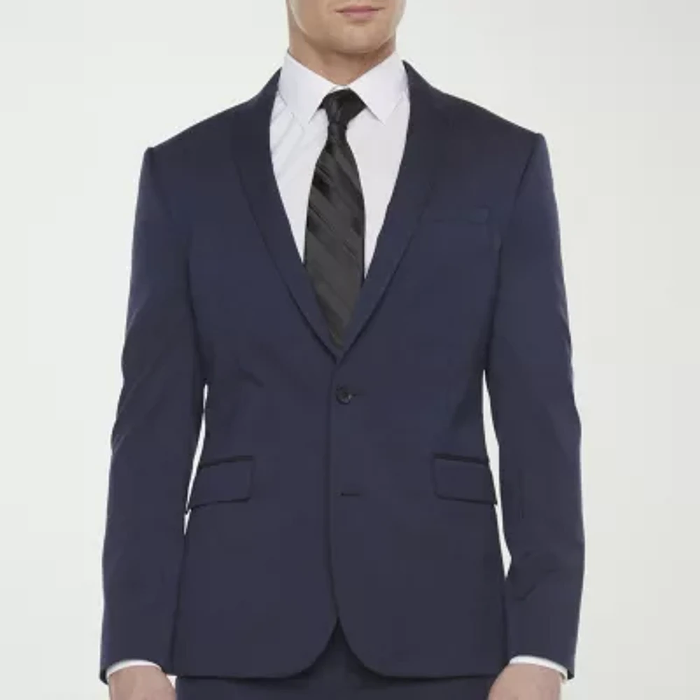 J. Ferrar Ultra Comfort Mens Stretch Fabric Super Slim Fit Suit Jacket