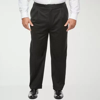 Stafford Coolmax Mens Big and Tall Classic Fit Tuxedo Pant