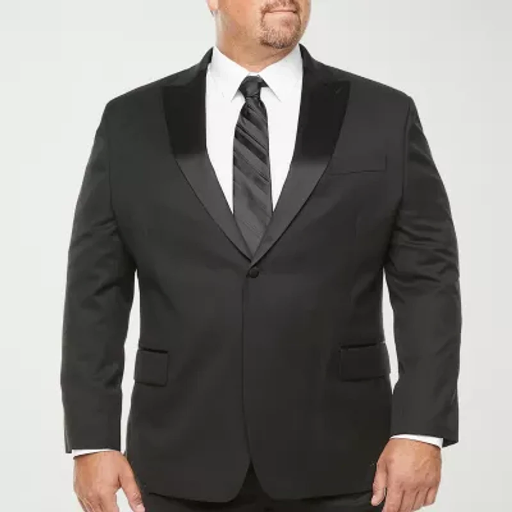 Stafford Coolmax Mens Big and Tall Classic Fit Tuxedo Jacket