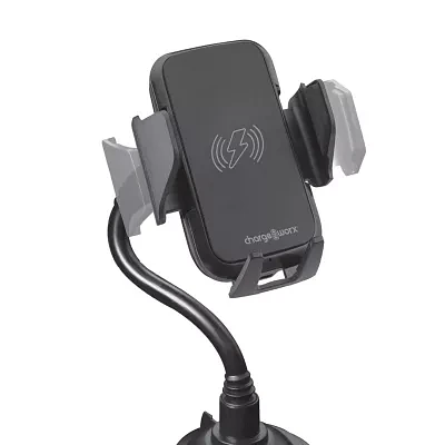 Chargeworx Universal Cupholder Wireless Charging Cell Phone Car Mount