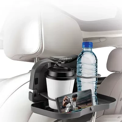 Chargeworx Backseat Butler Food Tray Cupholder Mount Cha-Cx9730 Car Organizers