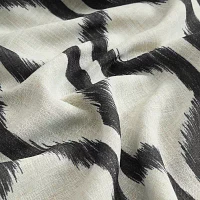 Elrene Home Fashions Renzo Geo Ikat Grommet Top Energy Saving Blackout Single Curtain Panels