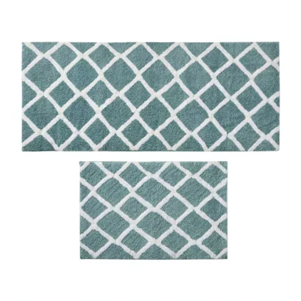 Madison Park Renu Reversible High Pile Tufted Bath Rug