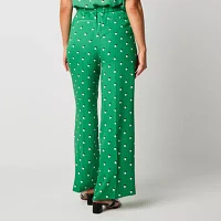 Liz Claiborne-Plus Margot Tailored Womens Classic Fit Wide Leg Trouser