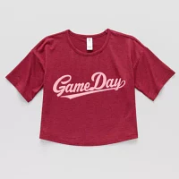 Xersion Little & Big Girls Crew Neck Short Sleeve Graphic T-Shirt