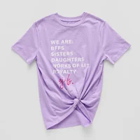 Hope & Wonder Women's History Month Girls Short Sleeve Graphic T-Shirt