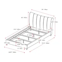 Rosewell Upholstered Tufted Platform Bed