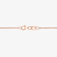 Effy Womens 1/3 CT. T.W. Diamond & Genuine Pink Morganite 14K Rose Gold Pendant Necklace