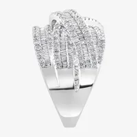 Effy  1 5/8 CT. T.W. Natural White Diamond 14K Gold Crossover Band