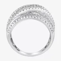 Effy  1 5/8 CT. T.W. Natural White Diamond 14K Gold Crossover Band