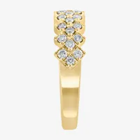 Effy  1/2 CT. T.W. Natural White Diamond 14K Gold Cluster Band