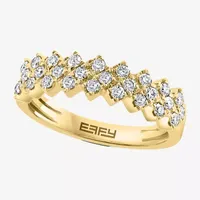 Effy  1/2 CT. T.W. Natural White Diamond 14K Gold Cluster Band