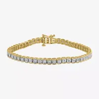 Effy  1/2 CT. T.W. Natural Diamond Sterling Silver 7 Inch Tennis Bracelet