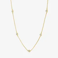 Diamond Addiction Womens 2-pc. Diamond Accent Genuine necklace Set in Sterling Silver or 14K Gold Over Silver