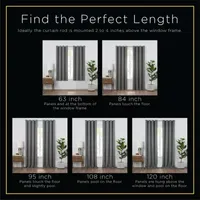 Eclipse Kerry Garcia Leaf Energy Saving Blackout Rod Pocket Set of 2 Curtain Panel