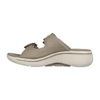 Skechers Womens Go Walk Arch Fit Martha Stewart Slide Sandals