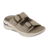 Skechers Womens Go Walk Arch Fit Martha Stewart Slide Sandals