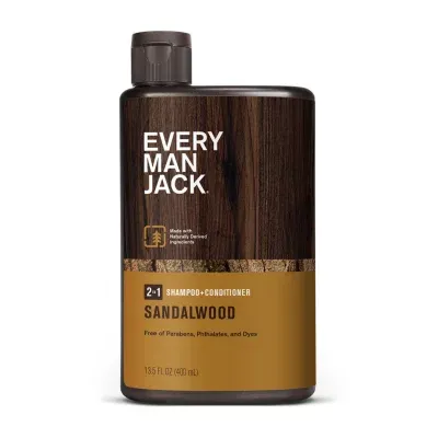 Every Man Jack 2 In 1 Sandalwood Shampoo - 13.5 oz.